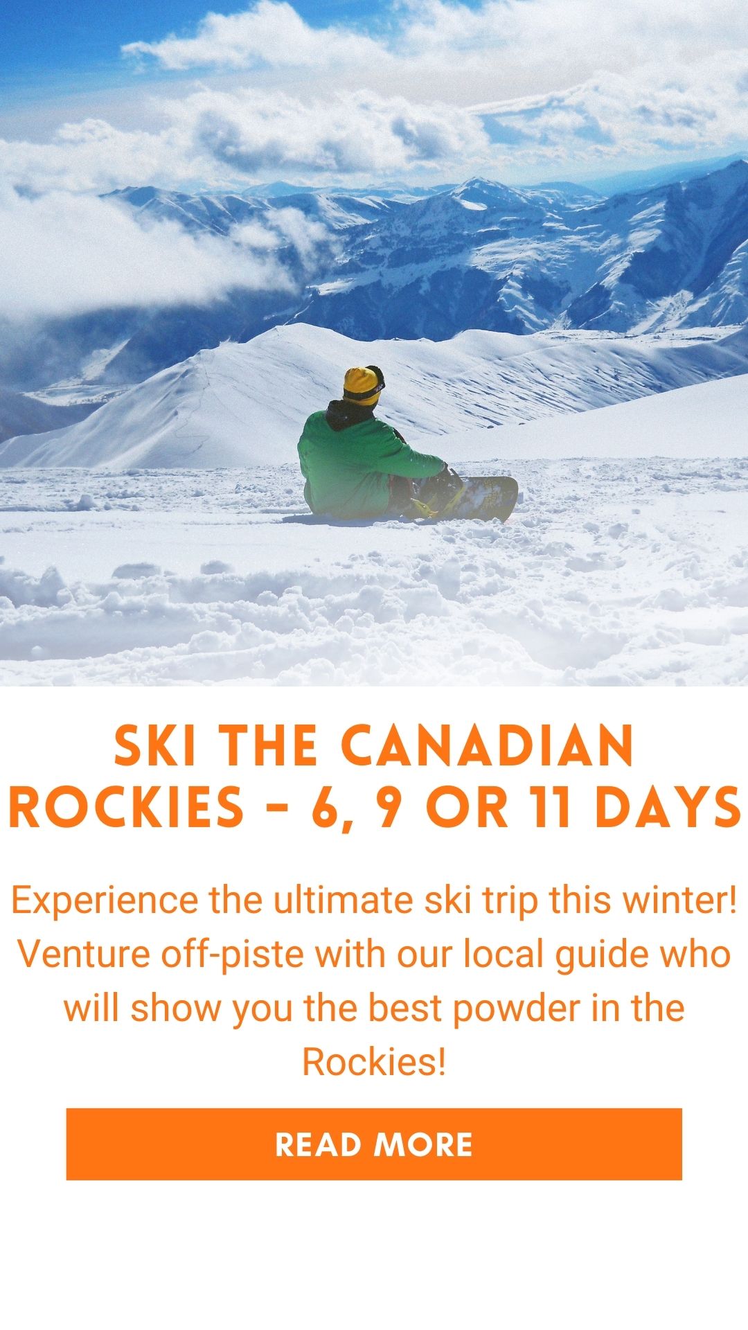 Organized ski trip in the Rockies