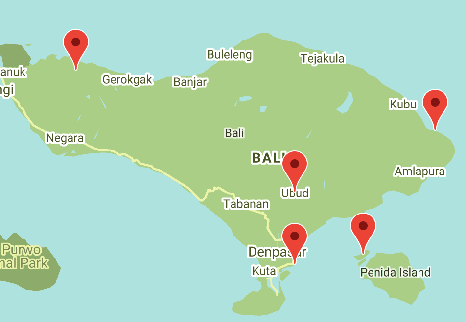 Yulgo Bali Map